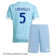 Juventus Manuel Locatelli #5 Replika Bortedrakt Barn 2025-26 Kortermet (+ bukser)