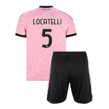 Juventus Manuel Locatelli #5 Replika Bortedrakt Barn 2026-27 Kortermet (+ bukser)