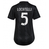 Juventus Manuel Locatelli #5 Replika Bortedrakt Dame 2022-23 Kortermet