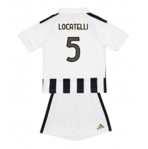 Juventus Manuel Locatelli #5 Replika Hjemmedrakt Barn 2026-27 Kortermet (+ bukser)
