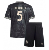 Juventus Manuel Locatelli #5 Replika Tredjedrakt Barn 2025-26 Kortermet (+ bukser)
