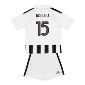 Juventus Pierre Kalulu #15 Replika Hjemmedrakt Barn 2026-27 Kortermet (+ bukser)