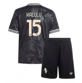 Juventus Pierre Kalulu #15 Replika Tredjedrakt Barn 2025-26 Kortermet (+ bukser)
