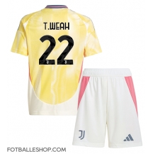 Juventus Timothy Weah #22 Replika Bortedrakt Barn 2024-25 Kortermet (+ bukser)