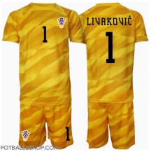 Kroatia Dominik Livakovic #1 Keeper Replika Hjemmedrakt Barn EM 2024 Kortermet (+ bukser)