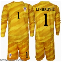Kroatia Dominik Livakovic #1 Keeper Replika Hjemmedrakt Barn EM 2024 Langermet (+ bukser)