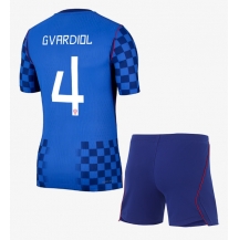 Kroatia Josko Gvardiol #4 Replika Bortedrakt Barn VM 2026 Kortermet (+ bukser)