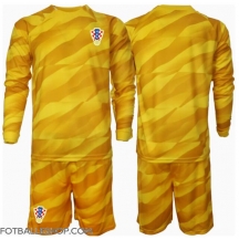 Kroatia Keeper Replika Hjemmedrakt Barn EM 2024 Langermet (+ bukser)