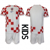 Kroatia Replika Hjemmedrakt Barn VM 2022 Kortermet (+ bukser)