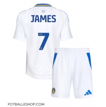 Leeds United Daniel James #7 Replika Hjemmedrakt Barn 2024-25 Kortermet (+ bukser)