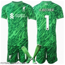 Liverpool Alisson Becker #1 Keeper Replika Bortedrakt Barn 2024-25 Kortermet (+ bukser)