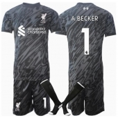 Liverpool Alisson Becker #1 Keeper Replika Hjemmedrakt Barn 2024-25 Kortermet (+ bukser)