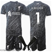 Liverpool Alisson Becker #1 Keeper Replika Hjemmedrakt Barn 2024-25 Kortermet (+ bukser)