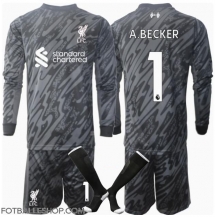 Liverpool Alisson Becker #1 Keeper Replika Hjemmedrakt Barn 2024-25 Langermet (+ bukser)