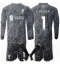 Liverpool Alisson Becker #1 Keeper Replika Hjemmedrakt Barn 2024-25 Langermet (+ bukser)