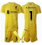 Liverpool Alisson Becker #1 Keeper Replika Tredjedrakt Barn 2024-25 Kortermet (+ bukser)