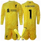 Liverpool Alisson Becker #1 Keeper Replika Tredjedrakt Barn 2024-25 Langermet (+ bukser)