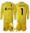 Liverpool Alisson Becker #1 Keeper Replika Tredjedrakt Barn 2024-25 Langermet (+ bukser)