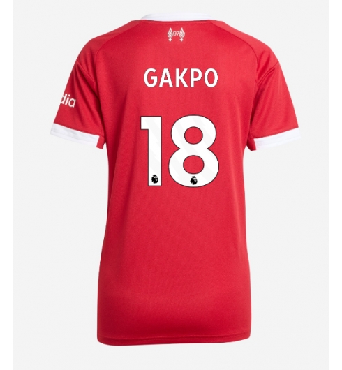Liverpool Cody Gakpo #18 Replika Hjemmedrakt Dame 2025-26 Kortermet Liverpool Cody Gakpo #18 Replika Hjemmedrakt Dame 2025-26 Kortermet
