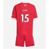 Liverpool Giovanni Leoni #15 Replika Hjemmedrakt Barn 2025-26 Kortermet (+ bukser)