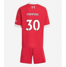 Liverpool Jeremie Frimpong #30 Replika Hjemmedrakt Barn 2025-26 Kortermet (+ bukser)