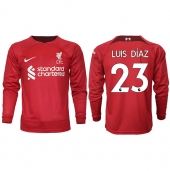Liverpool Luis Diaz #23 Replika Hjemmedrakt 2022-23 Langermet