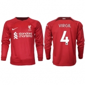 Liverpool Virgil van Dijk #4 Replika Hjemmedrakt 2022-23 Langermet
