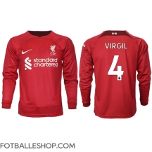 Liverpool Virgil van Dijk #4 Replika Hjemmedrakt 2022-23 Langermet