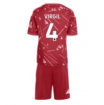 Liverpool Virgil van Dijk #4 Replika Hjemmedrakt Barn 2026-27 Kortermet (+ bukser)