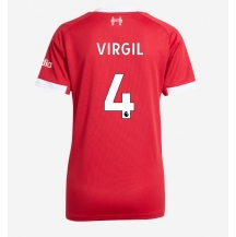 Liverpool Virgil van Dijk #4 Replika Hjemmedrakt Dame 2025-26 Kortermet