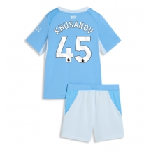 Manchester City Abdukodir Khusanov #45 Replika Hjemmedrakt Barn 2026-27 Kortermet (+ bukser)
