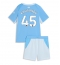 Manchester City Abdukodir Khusanov #45 Replika Hjemmedrakt Barn 2026-27 Kortermet (+ bukser)