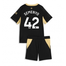 Manchester City Antoine Semenyo #42 Replika Bortedrakt Barn 2026-27 Kortermet (+ bukser)