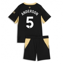 Manchester City Elliot Anderson #5 Replika Bortedrakt Barn 2026-27 Kortermet (+ bukser)