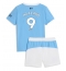 Manchester City Erling Haaland #9 Replika Hjemmedrakt Barn 2025-26 Kortermet (+ bukser)
