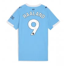 Manchester City Erling Haaland #9 Replika Hjemmedrakt Dame 2025-26 Kortermet