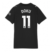 Manchester City Jeremy Doku #11 Replika Bortedrakt Dame 2025-26 Kortermet