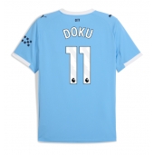 Manchester City Jeremy Doku #11 Replika Hjemmedrakt 2025-26 Kortermet