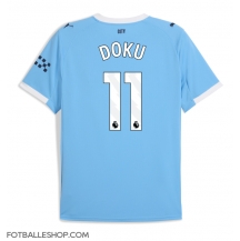 Manchester City Jeremy Doku #11 Replika Hjemmedrakt 2025-26 Kortermet