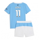 Manchester City Jeremy Doku #11 Replika Hjemmedrakt Barn 2025-26 Kortermet (+ bukser)