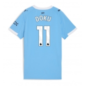 Manchester City Jeremy Doku #11 Replika Hjemmedrakt Dame 2025-26 Kortermet
