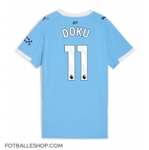 Manchester City Jeremy Doku #11 Replika Hjemmedrakt Dame 2025-26 Kortermet
