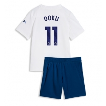 Manchester City Jeremy Doku #11 Replika Tredjedrakt Barn 2026-27 Kortermet (+ bukser)