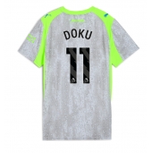 Manchester City Jeremy Doku #11 Replika Tredjedrakt Dame 2025-26 Kortermet