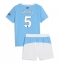 Manchester City John Stones #5 Replika Hjemmedrakt Barn 2025-26 Kortermet (+ bukser)