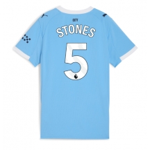 Manchester City John Stones #5 Replika Hjemmedrakt Dame 2025-26 Kortermet