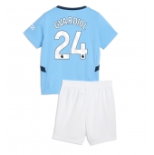 Manchester City Josko Gvardiol #24 Replika Hjemmedrakt Barn 2024-25 Kortermet (+ bukser)