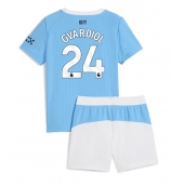 Manchester City Josko Gvardiol #24 Replika Hjemmedrakt Barn 2025-26 Kortermet (+ bukser)