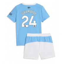 Manchester City Josko Gvardiol #24 Replika Hjemmedrakt Barn 2025-26 Kortermet (+ bukser)