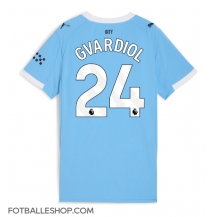 Manchester City Josko Gvardiol #24 Replika Hjemmedrakt Dame 2025-26 Kortermet